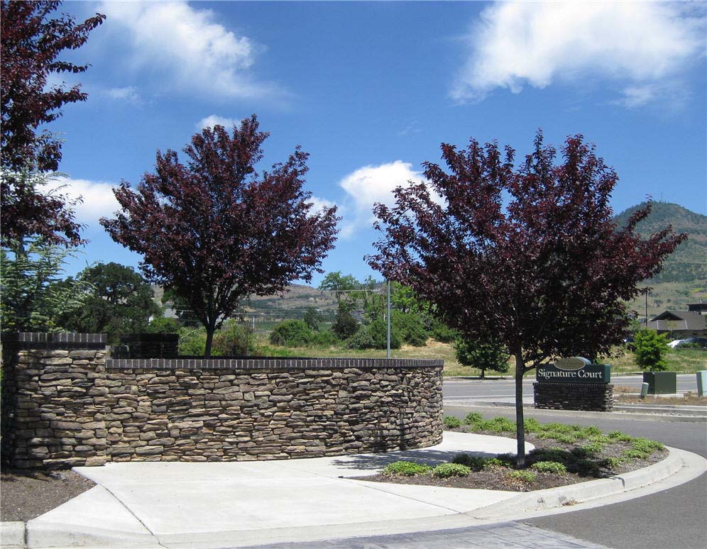 Rock Wall with Brick Cap