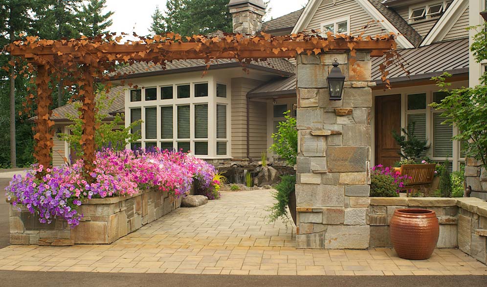 Flagstone Entry Garden 23