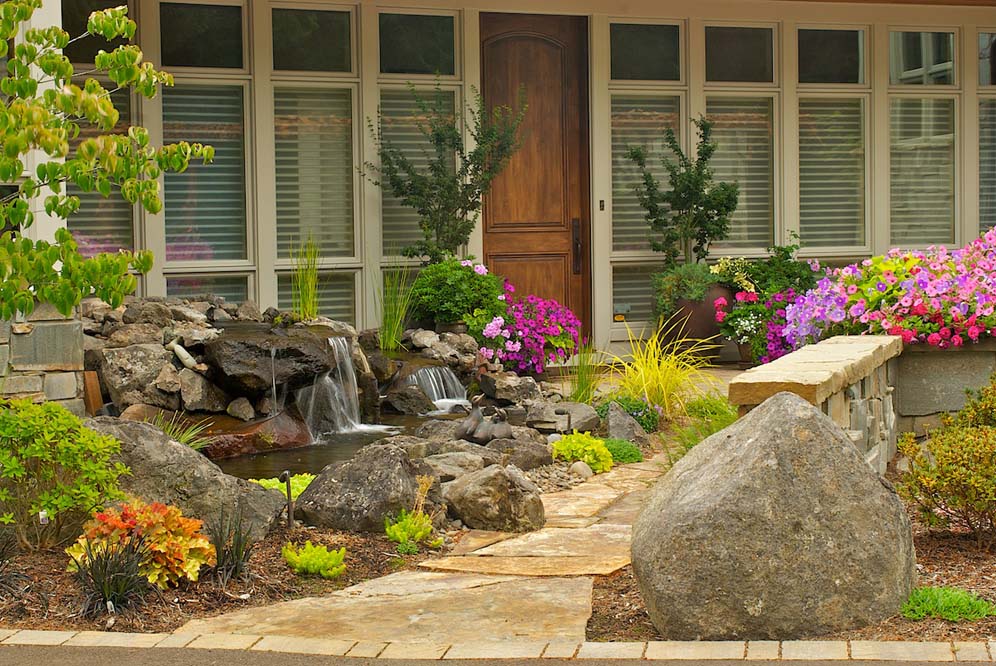 Flagstone Entry Garden 9