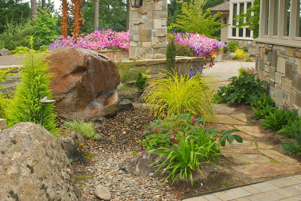 Flagstone Entry Garden 12